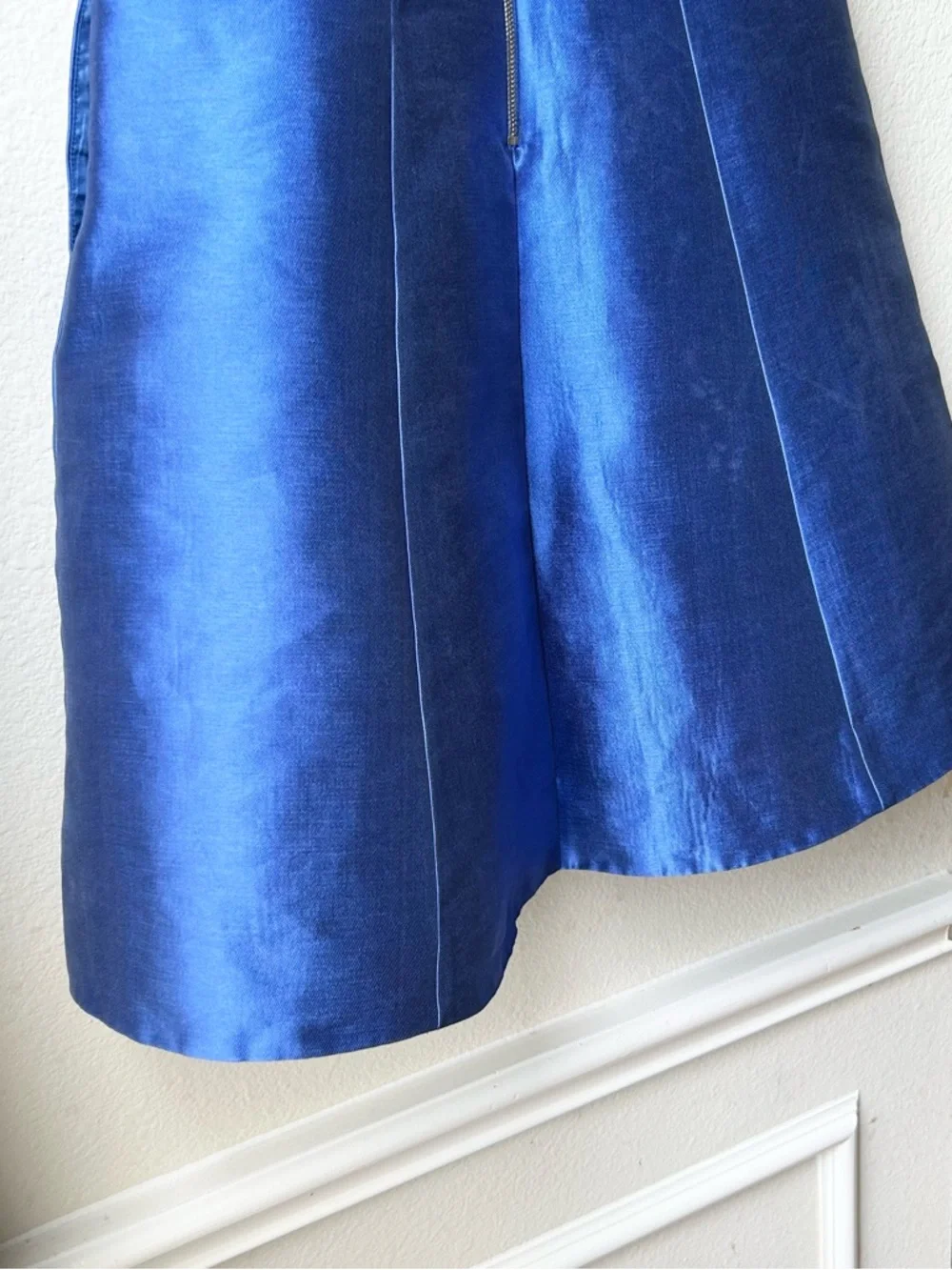 Kate Spade cosmicblue Charleen Sateen Fit And Flare Royal Blur Dress Sz 6